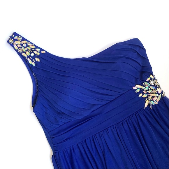 Formal High Low, One Shoulder Dress - Picture 1 of 14